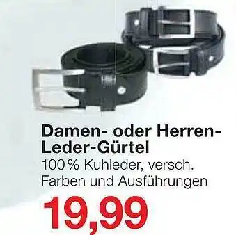 Jawoll Damen- oder herren- leder-gürtel Angebot