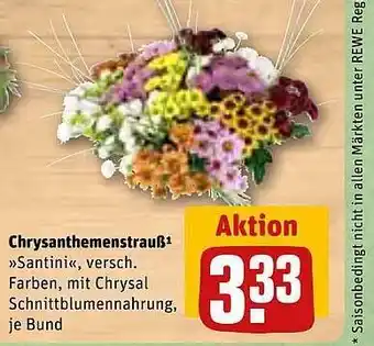 REWE Chrysanthemenstrauß Angebot