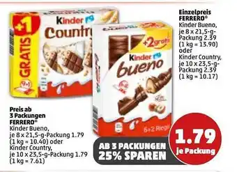 PENNY Preis ab 3 packungen ferrero oder einzelpreis ferrero Angebot