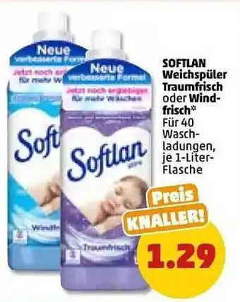 PENNY Softlan weichspüler traumfrisch oder windfrisch Angebot