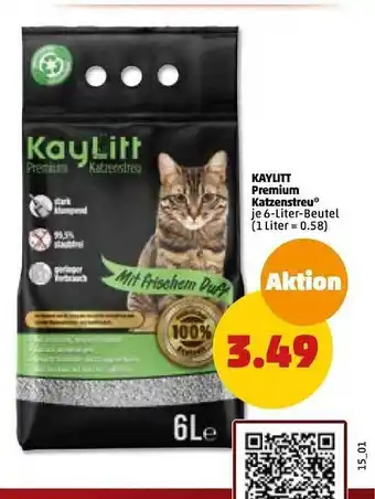 PENNY Kaylitt premium katzenstreu Angebot