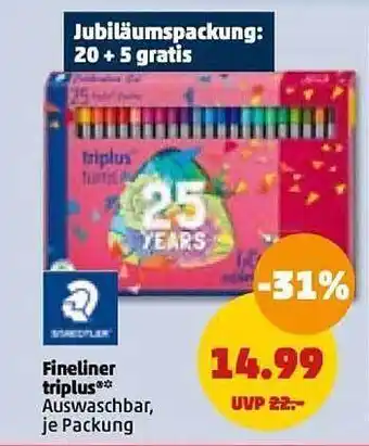 PENNY Fineliner triplus Angebot