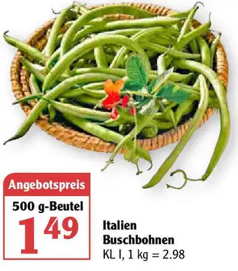 Globus Italien Buschbohnen 500g Beutel Angebot