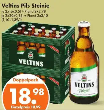 Trink und Spare Veltins Pils Steinie 2x16x0,5 l oder 2x20x0,33 l Angebot