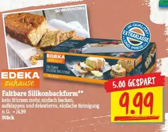 NP Discount Edeka zuhause Ealtbare Silikonbackform Stück Angebot