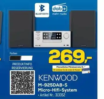 Euronics Berlet Kenwood m-925dab-s micro-hifi-system Angebot