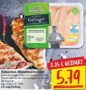 NP Discount Wiesenhof Hähnchen-Minutenschnitzel z.B. 449g Packung Angebot