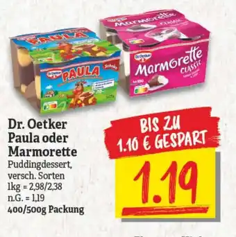 NP Discount Dr. Oetker Paula oder Marmorette 400/500g Packung Angebot