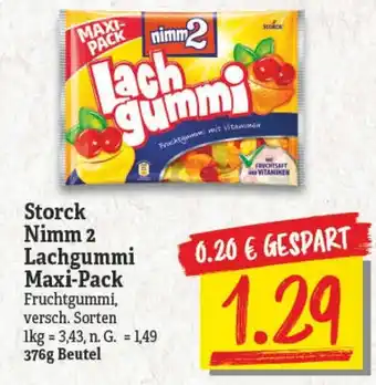 NP Discount Storck Nimm 2 Lachgummi Maxi-Pack 376g Beutel Angebot