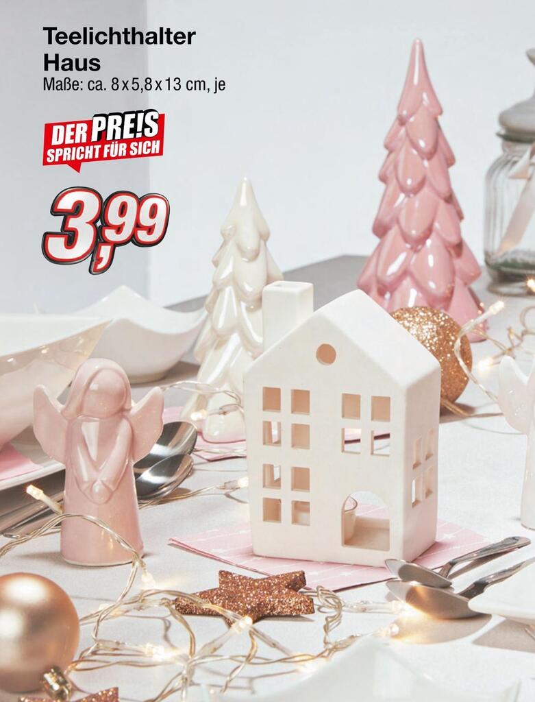 Teelichthalter haus Angebot bei KiK