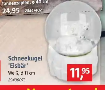 Bauhaus Schneekugel 'eisbär' Angebot