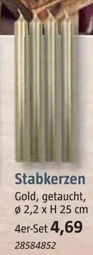 Bauhaus Stabkerzen Angebot