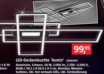 Bauhaus Led-deckenleuchte 'asmin' Angebot