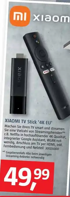 Bauhaus Xiaomi tv stick '4k eu' Angebot