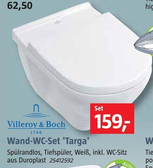 Villeroy & boch wandwcset 'targa' Angebot bei Bauhaus