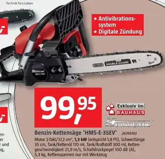 Bauhaus Hurricane benzin-kettensäge 'hms-e-35ev' Angebot