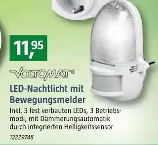 Bauhaus Led-nachtlicht mit bewegungsmelder Angebot