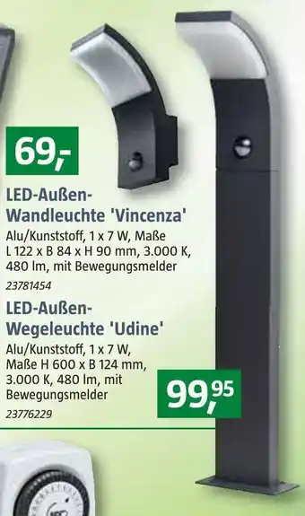 Bauhaus Led-außen-wandleuchte oder led-außen-wegeleuchte Angebot