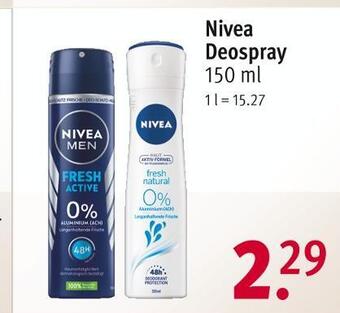 Rossmann Nivea deospray Angebot