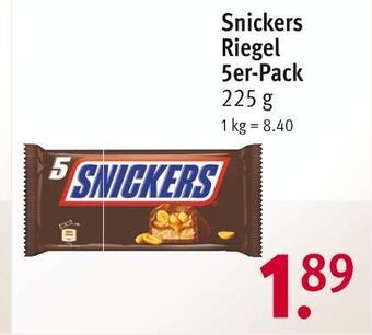 Rossmann Snickers riegel Angebot