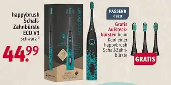 Rossmann Happybrush schall-zahnbürste eco v3 Angebot