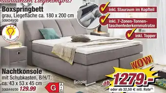Poco Boxspringbett oder nachtkonsole Angebot