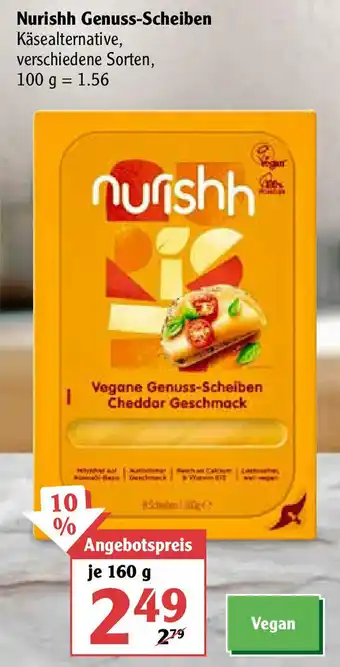 Globus Nurishh Genuss Scheiben 160g Angebot