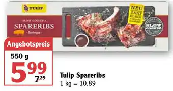 Globus Tulip Spareribs 550g Angebot