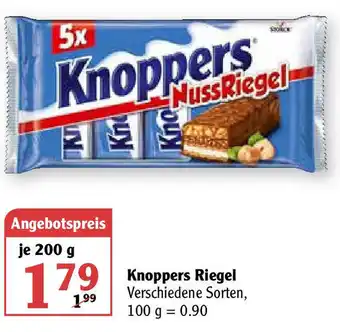 Globus Knoppers Riegel 200g Angebot