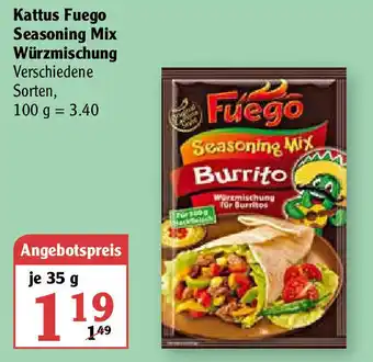 Globus Kattus Fuego Seasoning Mix Würzmischung 35g Angebot