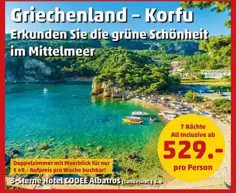 Penny Reisen Griechenland - korfu Angebot