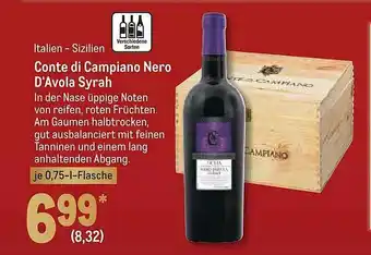 METRO Italien - sizilien conte di campiano nero d'avola syrah Angebot