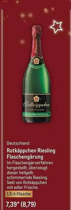 METRO Deutschland rotkäppchen riesling flaschengärung Angebot