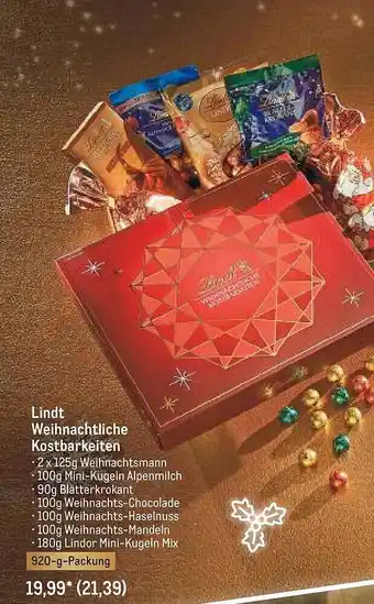 METRO Lindt weihnachtliche kostbarkeiten Angebot