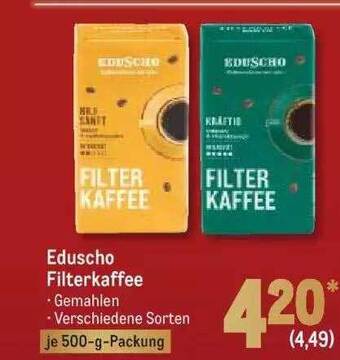 METRO Eduscho filterkaffee Angebot