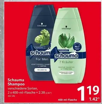 Selgros Schauma shampoo Angebot