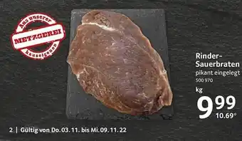 Selgros Rinder sauerbraten Angebot