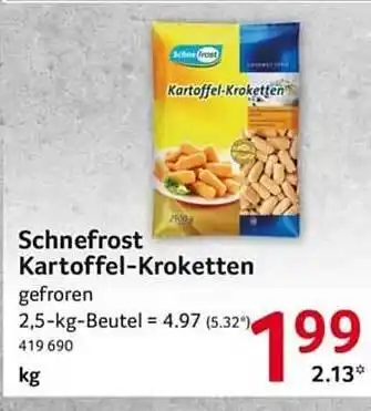 Selgros Schnefrost kartoffel-kroketten Angebot