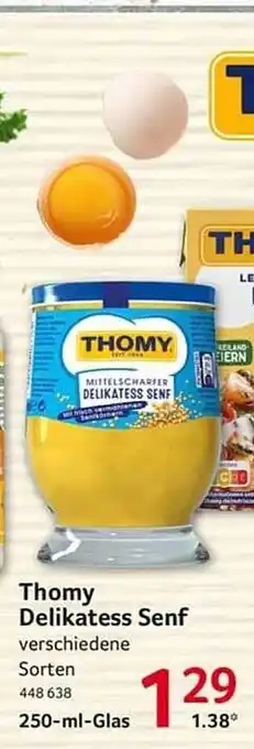 Selgros Thomy delikatess senf Angebot