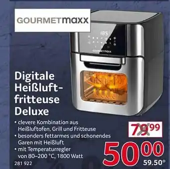 Selgros Gourmetmaxx digitale heißluft fritteuse deluxe Angebot