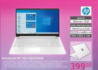 Selgros Notebook hp 15s-fq2526ng Angebot