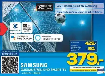 Euronics Berlet Samsung gu50au7179u uhd smart-tv Angebot