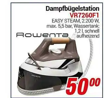 CENTERSHOP Rowenta dampfbügelstation vr7260f1 Angebot