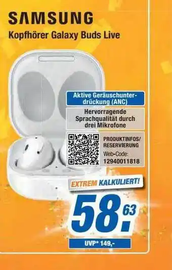 Expert Bening Samsung kopfhörer galaxy buds live Angebot