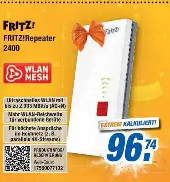 Expert Bening Fritz!repeater 2400 Angebot