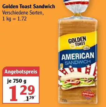 Globus Golden Toast Sandwich 750g Angebot