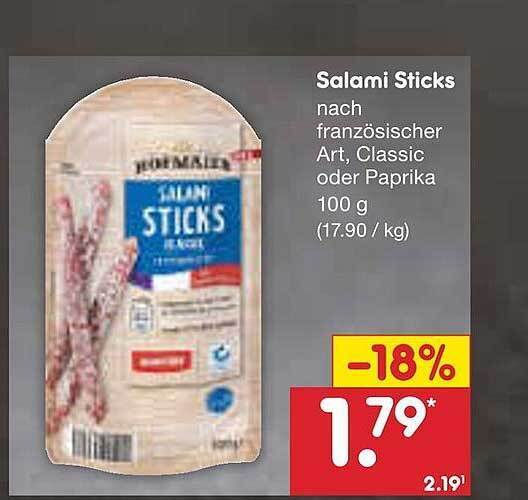 Salami sticks Angebot bei Netto MarkenDiscount