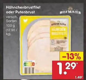 Netto Marken-Discount Hähnchenbrustfilet oder putenbrust Angebot