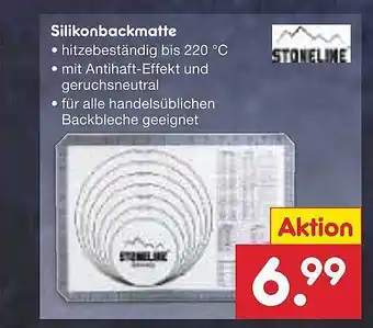 Netto Marken-Discount Silikonbackmatte stoneline Angebot