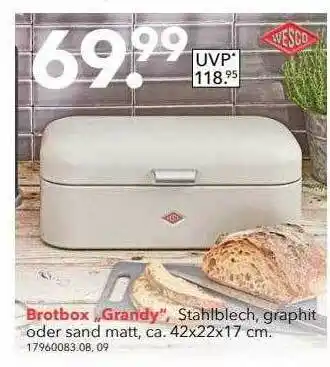 Schaffrath Wesco brotbox „grandy“ Angebot